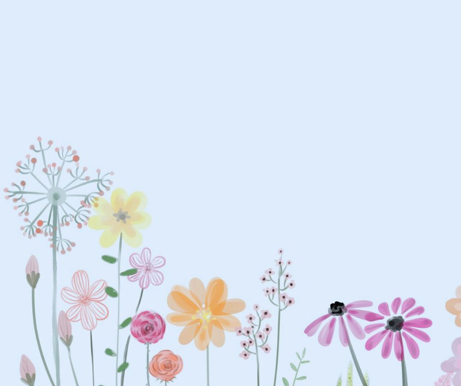 Tegnede blomster