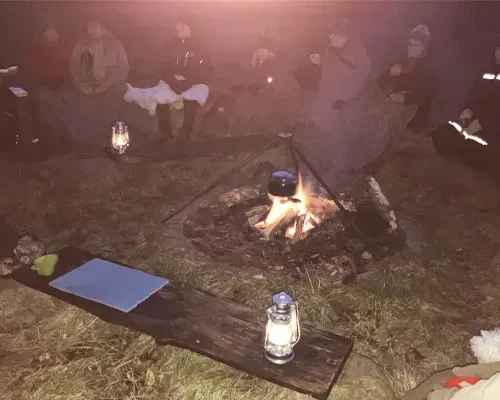 Naturtur og sang ved lejerbaal